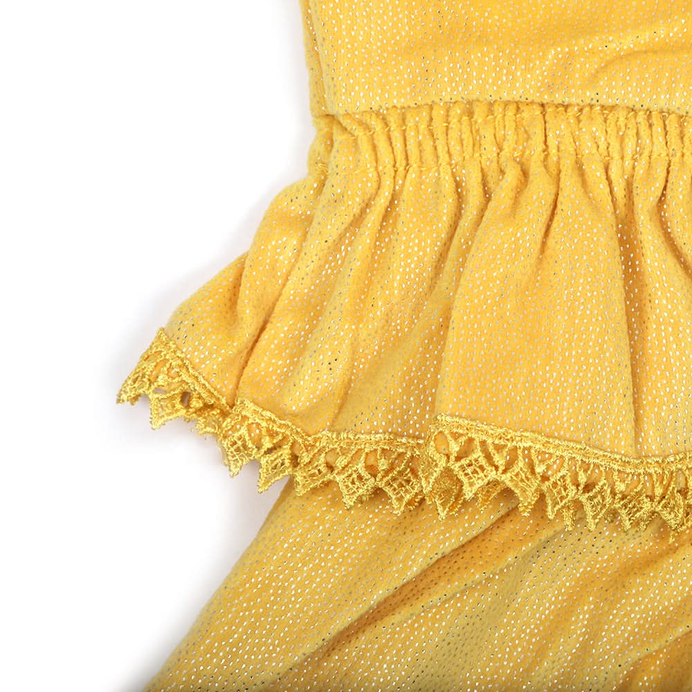 Girl Full Sleeve Denim Suit - Yellow, Girls Suits, Chase Value, Chase Value