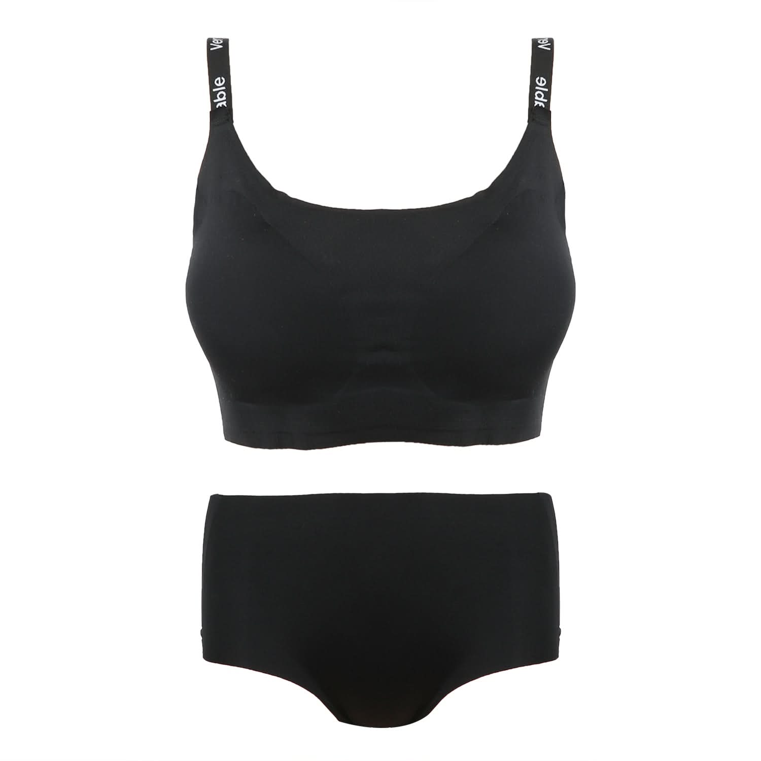 Women's Sport Bra Set - Black, Women Bras, Chase Value, Chase Value