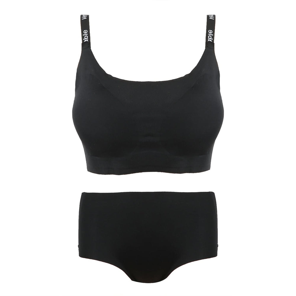 Women's Sport Bra Set - Black, Women Bras, Chase Value, Chase Value