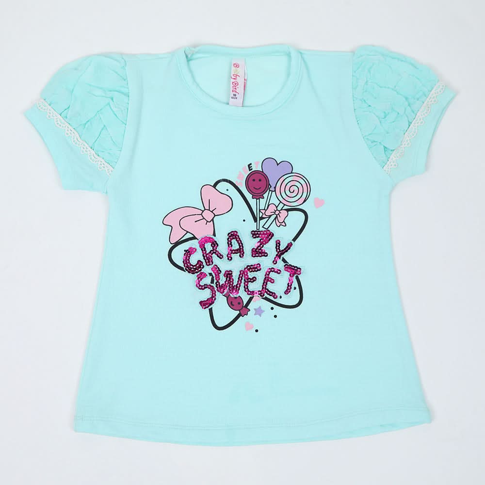 Girls Western Top - Cyan, Girls Tops, Chase Value, Chase Value