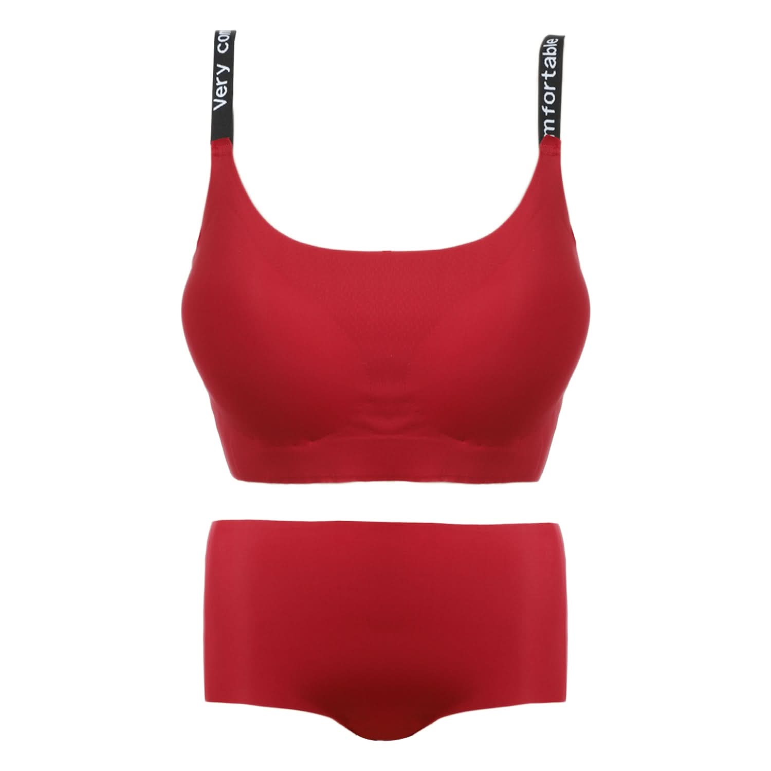 Women's Sport Bra Set - Red, Women Bra & Panty Sets, Chase Value, Chase Value