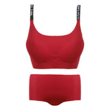 Women's Sport Bra Set - Red, Women Bra & Panty Sets, Chase Value, Chase Value