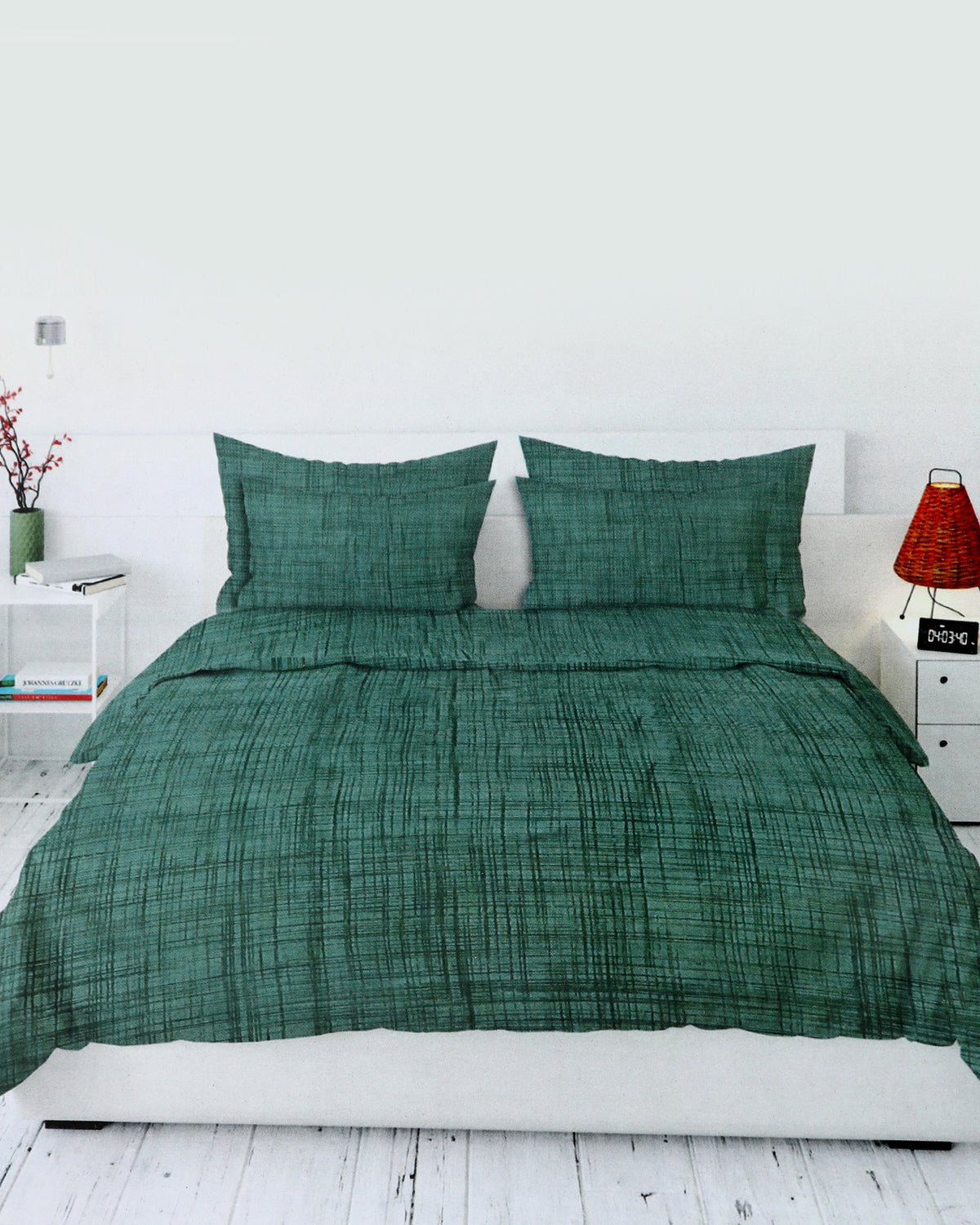 Cotton King Size Bed Sheet Set - 5 Pc - 96 x 102 Inch