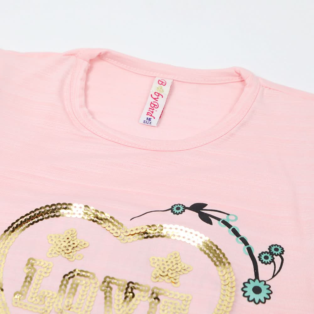 Girls Western Top - Light Pink, Girls Tops, Chase Value, Chase Value