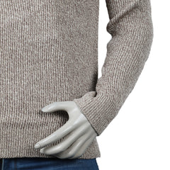 Eminent Men's Full Sleeves Sweater - Light Brown