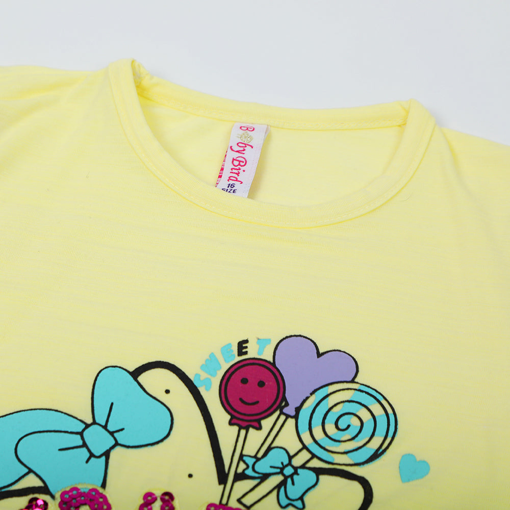 Girls Western Top - Yellow, Girls Tops, Chase Value, Chase Value