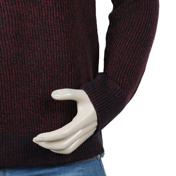 Eminent Men's Full Sleeves Sweater - Maroon