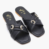 Women's Slipper - Black, Women Slippers, Chase Value, Chase Value