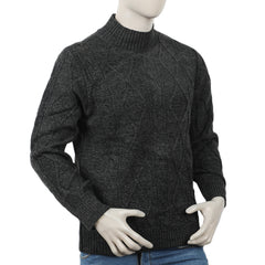 Eminent Men's Full Sleeves Sweater - Charcoal