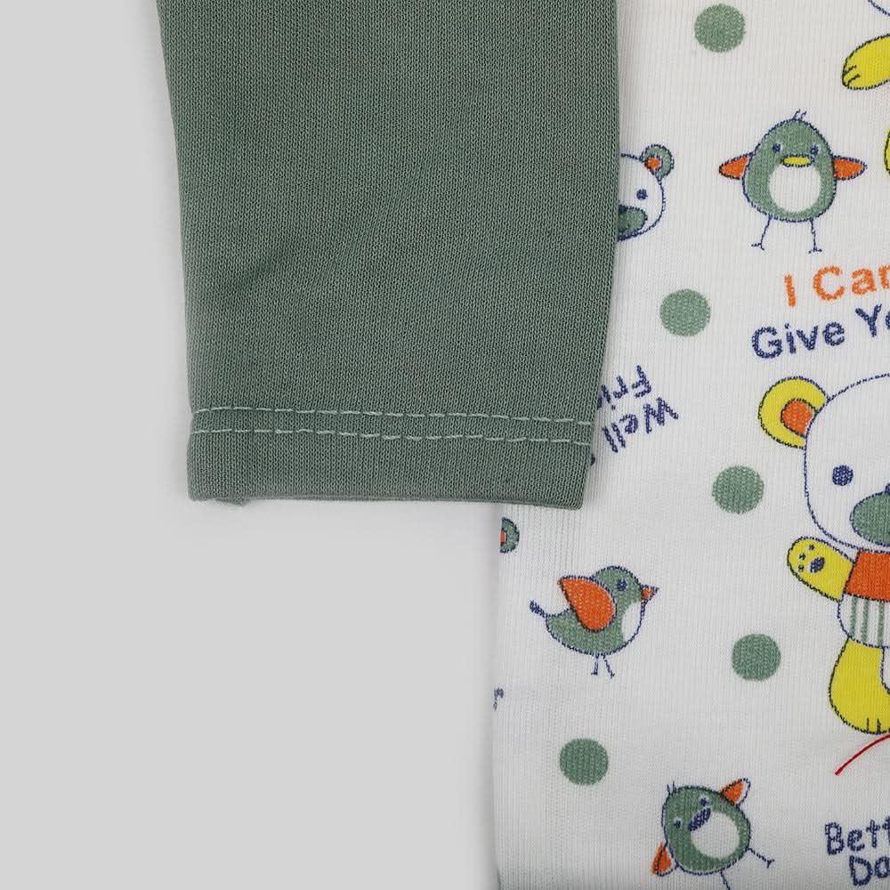 Newborn Boys Full Sleeves Suit - Olive, Newborn Boys Sets & Suits, Chase Value, Chase Value