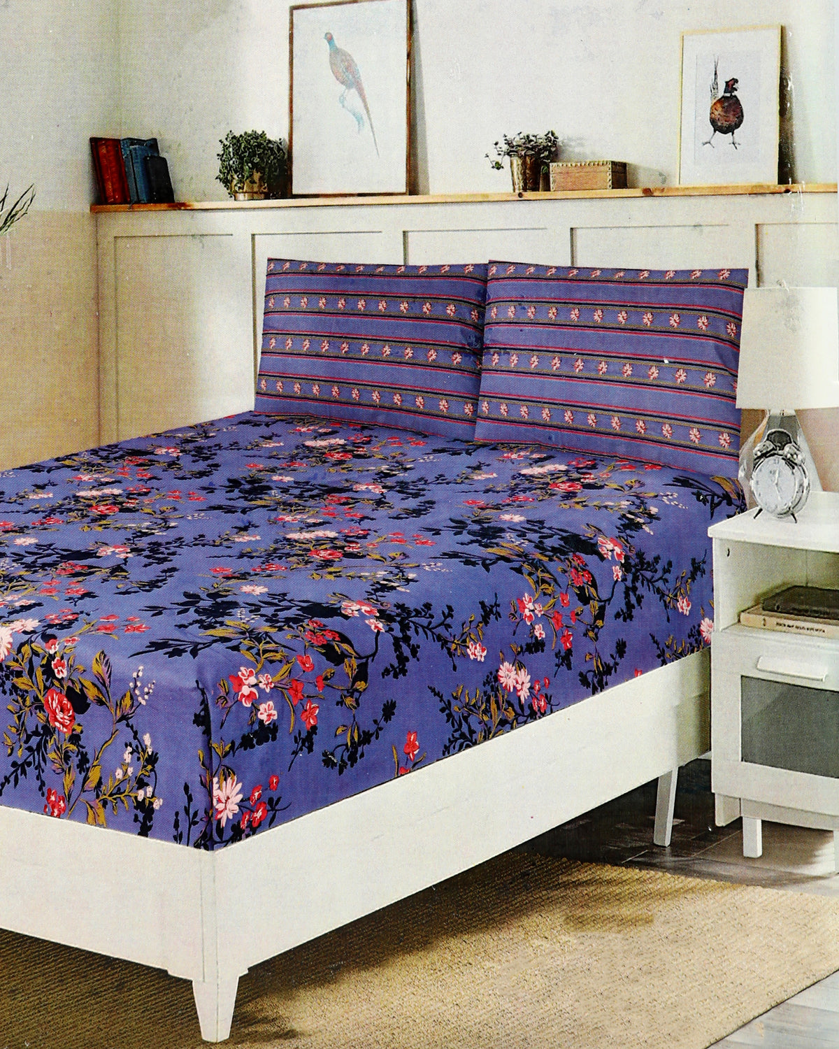 Valuables Fitted Bed Sheet Set with 2 Pillow Covers