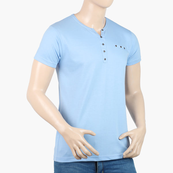 Men's Half Sleeves T-Shirt - Sky Blue
