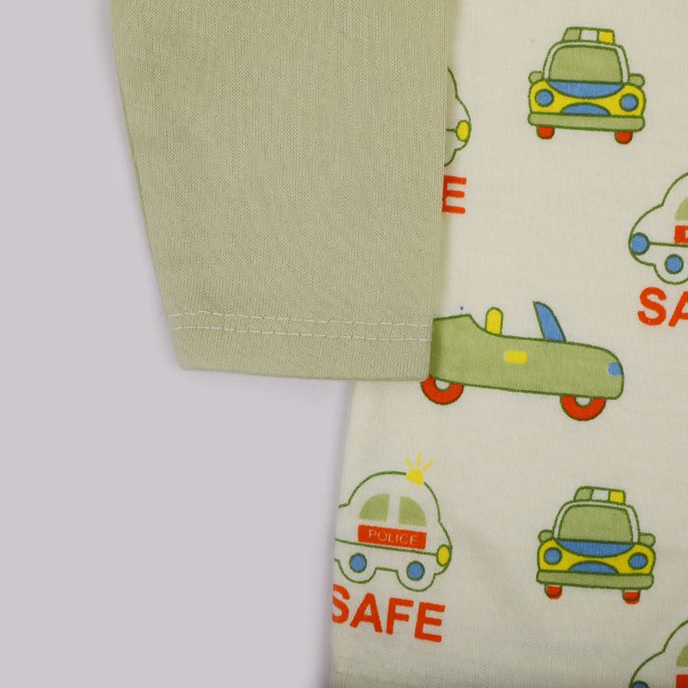 Newborn Boys Full Sleeves Suit - Light Green, Newborn Boys Sets & Suits, Chase Value, Chase Value