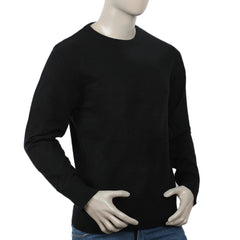 Eminent Men's Full Sleeves Sweater - Black