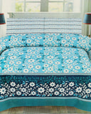 Valuables Printed King Bed Sheet Set - 90 x 95 Inch