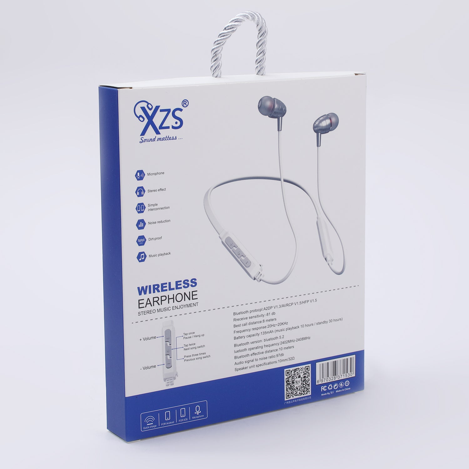 Wireless Neck Band Xzs, Hands Free / Head Phones, Chase Value, Chase Value