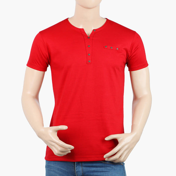 Men's Half Sleeves T-Shirt - Red