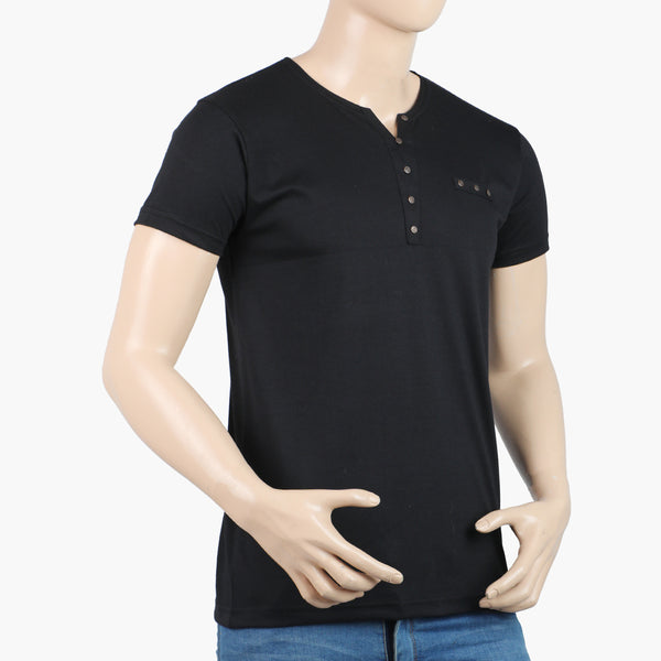 Men's Half Sleeves T-Shirt - Black, Men's T-Shirts & Polos, Chase Value, Chase Value