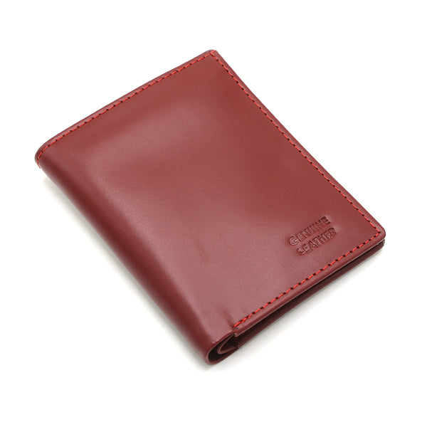 Men's Wallet Book Shape - Maroon