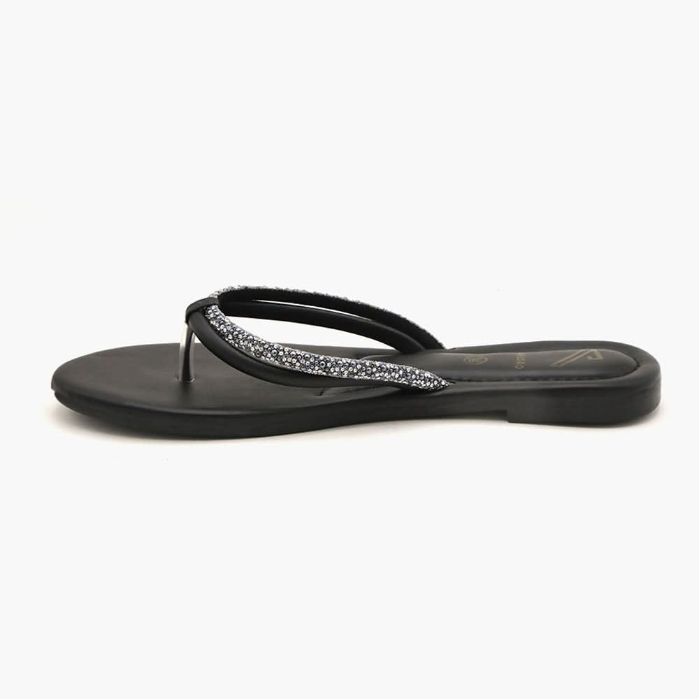 Women's Slipper - Black, Women Slippers, Chase Value, Chase Value
