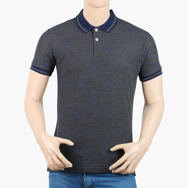 Men's Half Sleeves Polo T-Shirt - Charcoal, Men's T-Shirts & Polos, Chase Value, Chase Value
