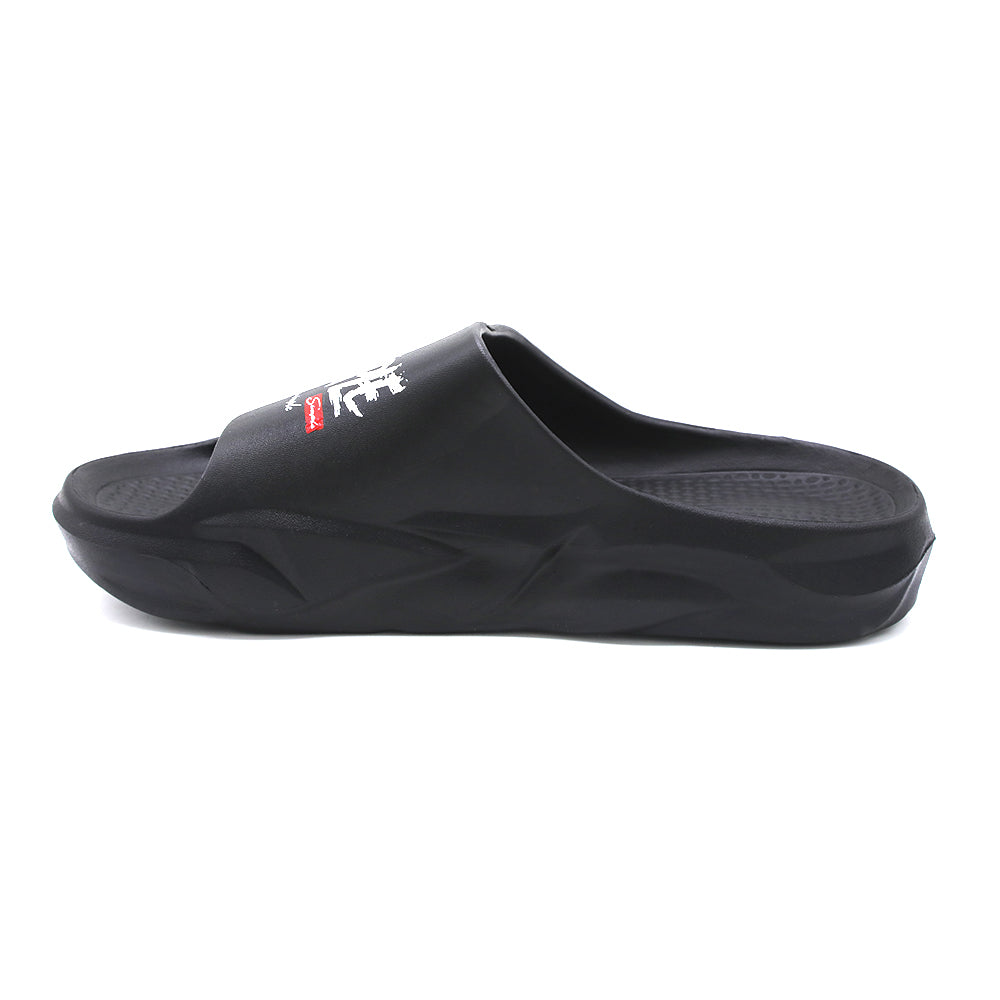 Slip on Open Toe Slider - Black, Men's Slippers, Chase Value, Chase Value
