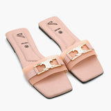 Valuable Open-Toe  Slipper - Peach, Women Slippers, Chase Value, Chase Value