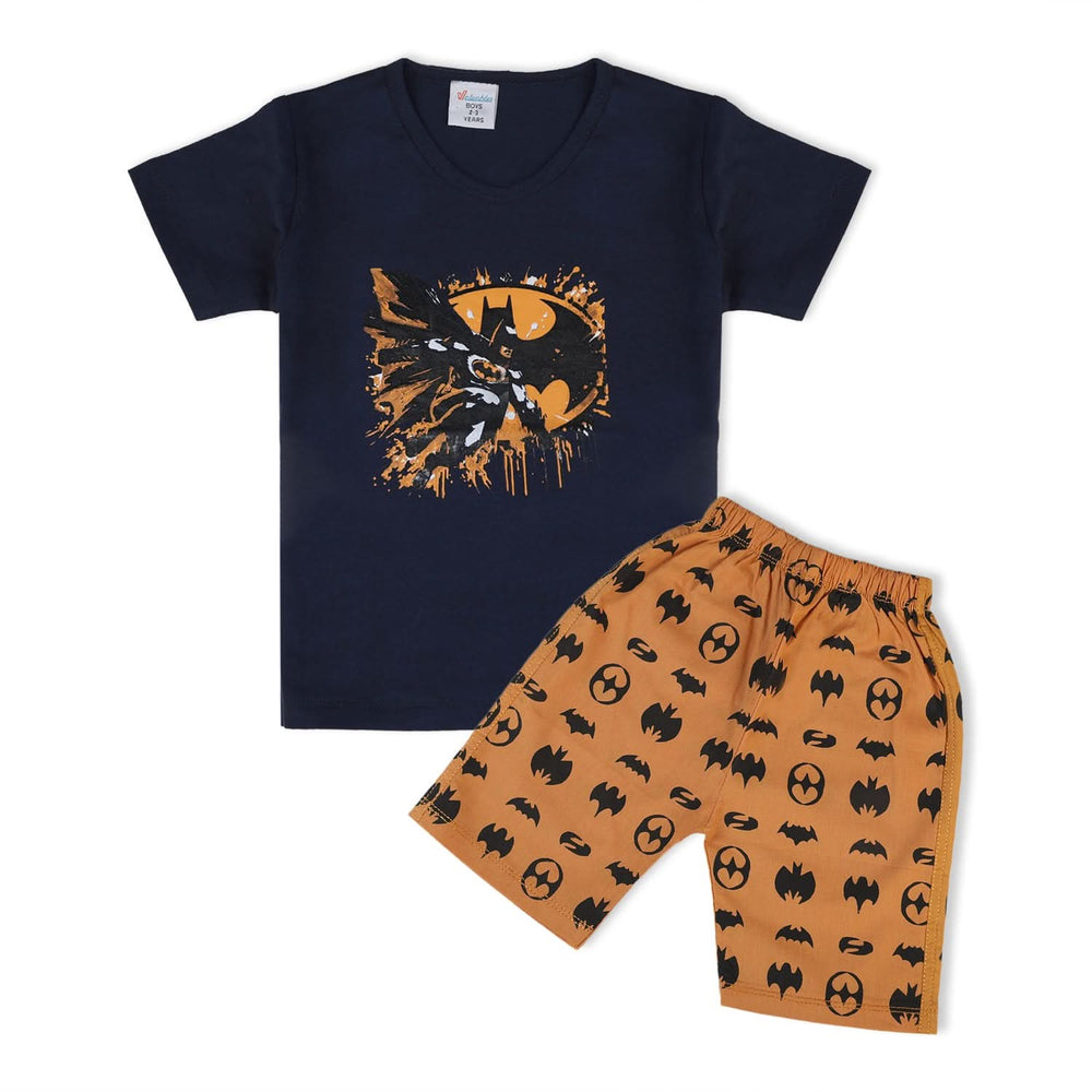 Valuable Boys Half Sleeves Suit - Navy Blue, Boys Sets & Suits, Chase Value, Chase Value
