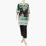 Women's Printed Lawn 2Pcs Suit - Green, Women Shalwar Suits, Chase Value, Chase Value