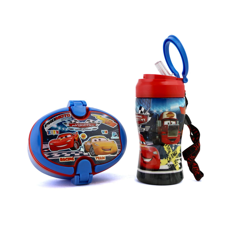 Water Bottle & Lunch Box 2Pcs Pack - Royal Blue, Tiffin Boxes & Bottles, Chase Value, Chase Value