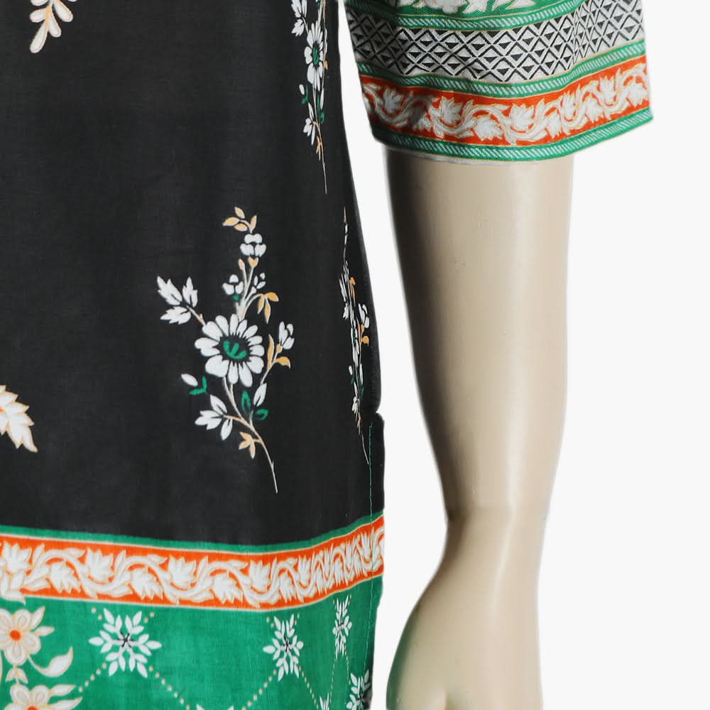 Women's Printed Lawn 2Pcs Suit - Green, Women Shalwar Suits, Chase Value, Chase Value