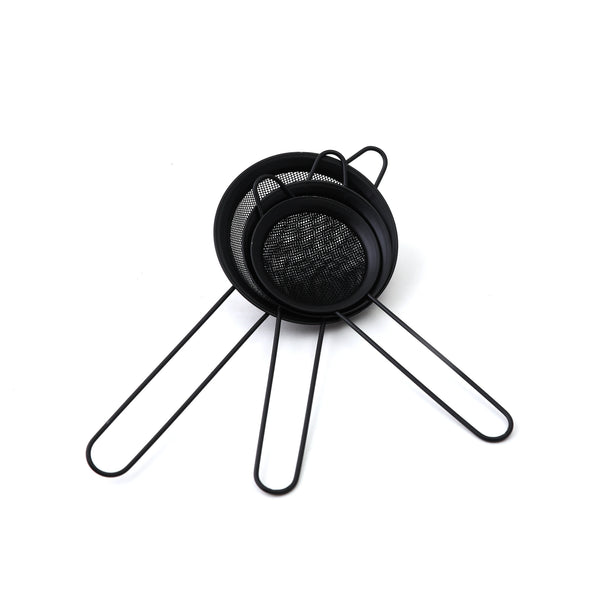 Tea Strainer Black 3 Pcs Set Y1