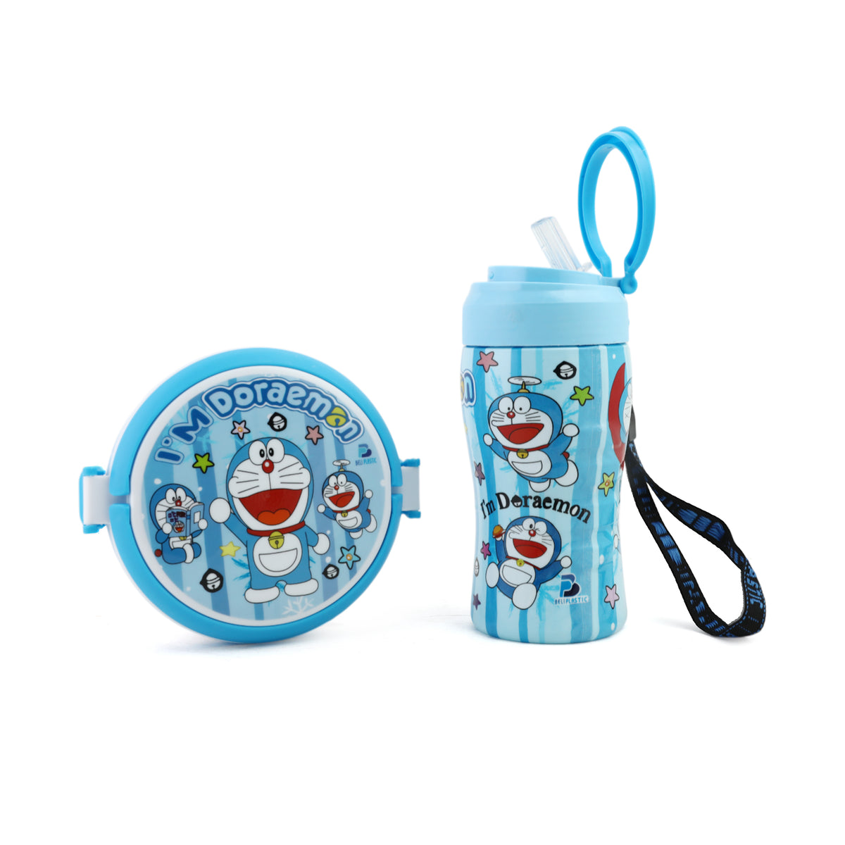 Water Bottle & Lunch Box 2Pcs Pack - Light Blue, Tiffin Boxes & Bottles, Chase Value, Chase Value