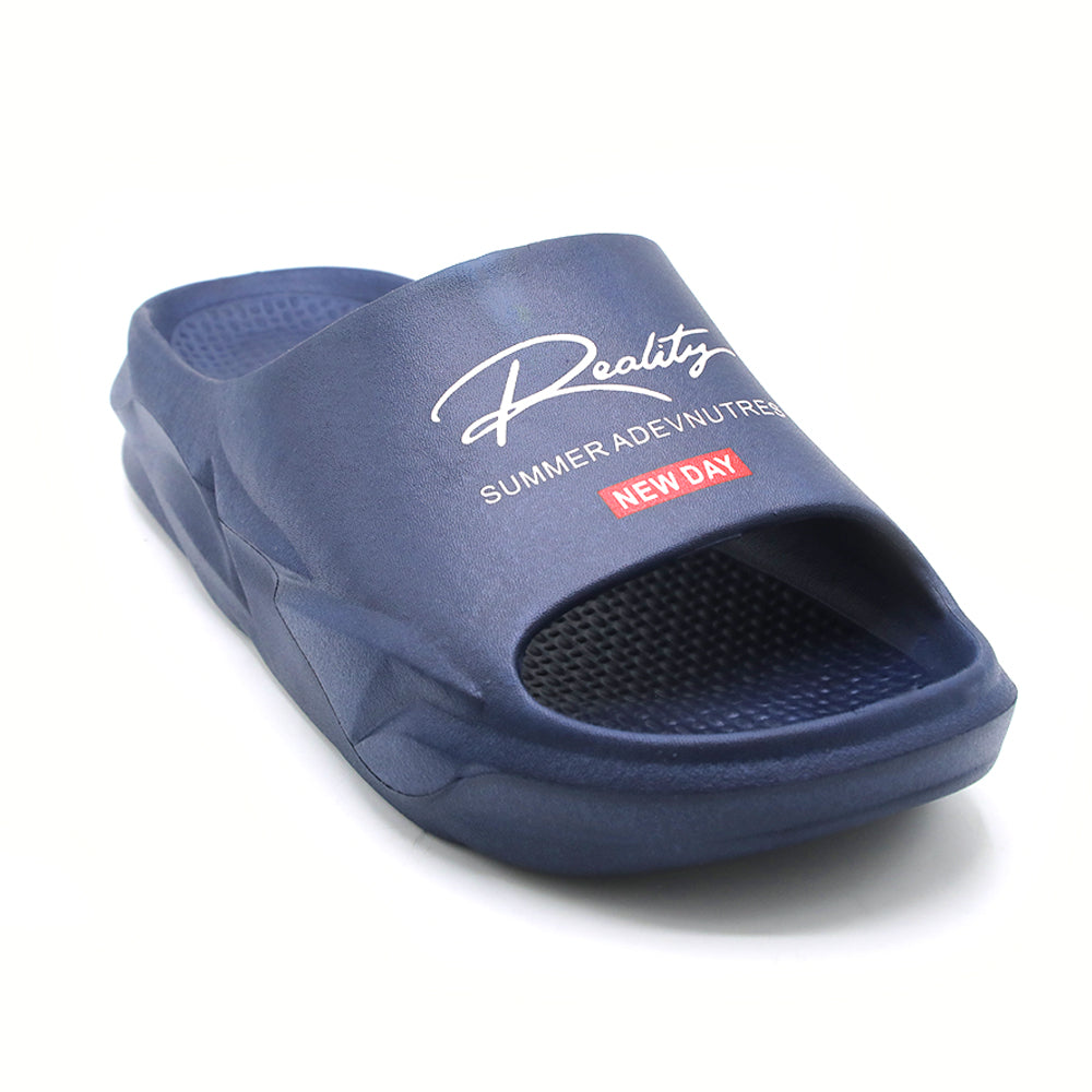 Slip-on open toe Slider - Blue, Men's Slippers, Chase Value, Chase Value