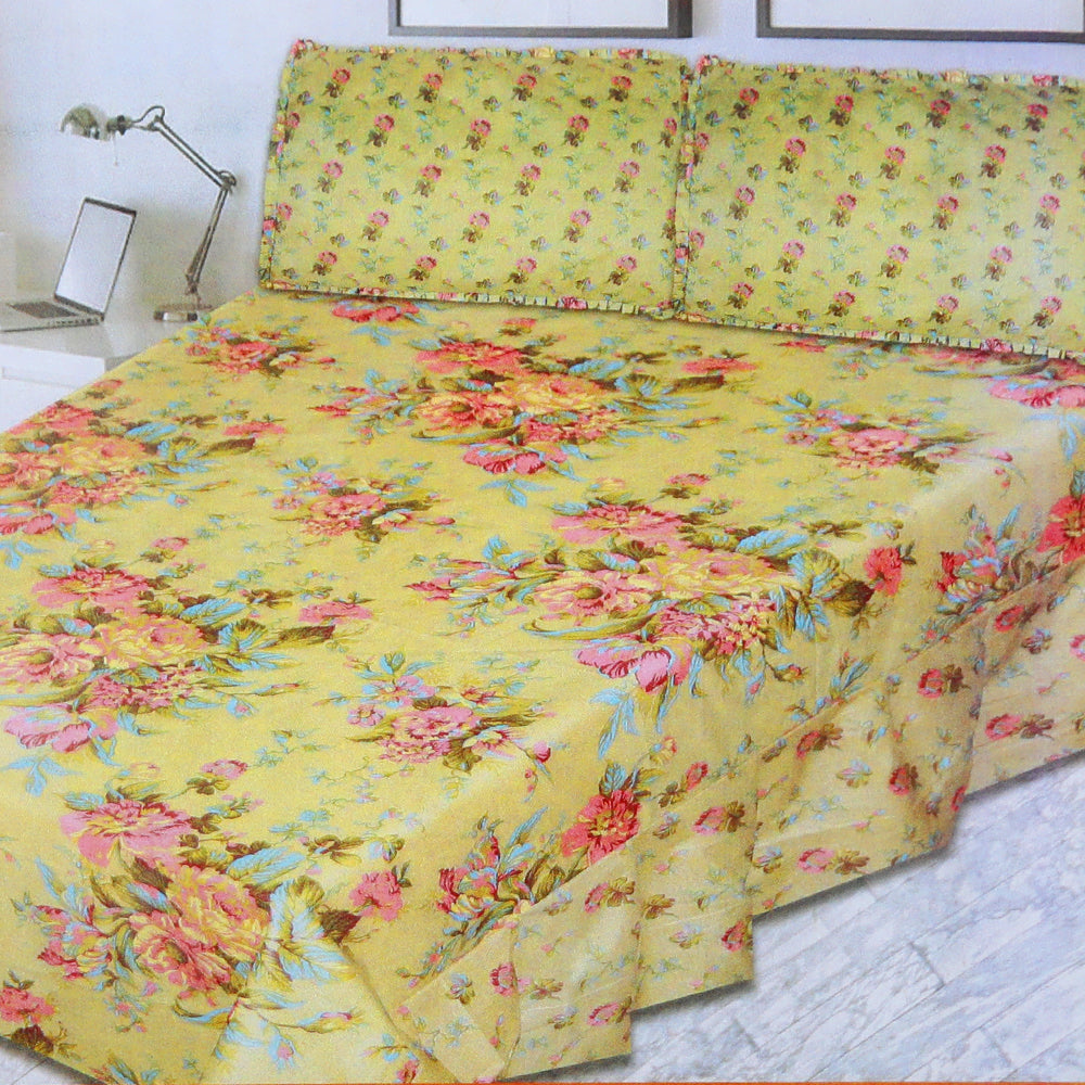 Double Printed Bedsheet - Multi Color, Double Size Bed Sheet, Chase Value, Chase Value