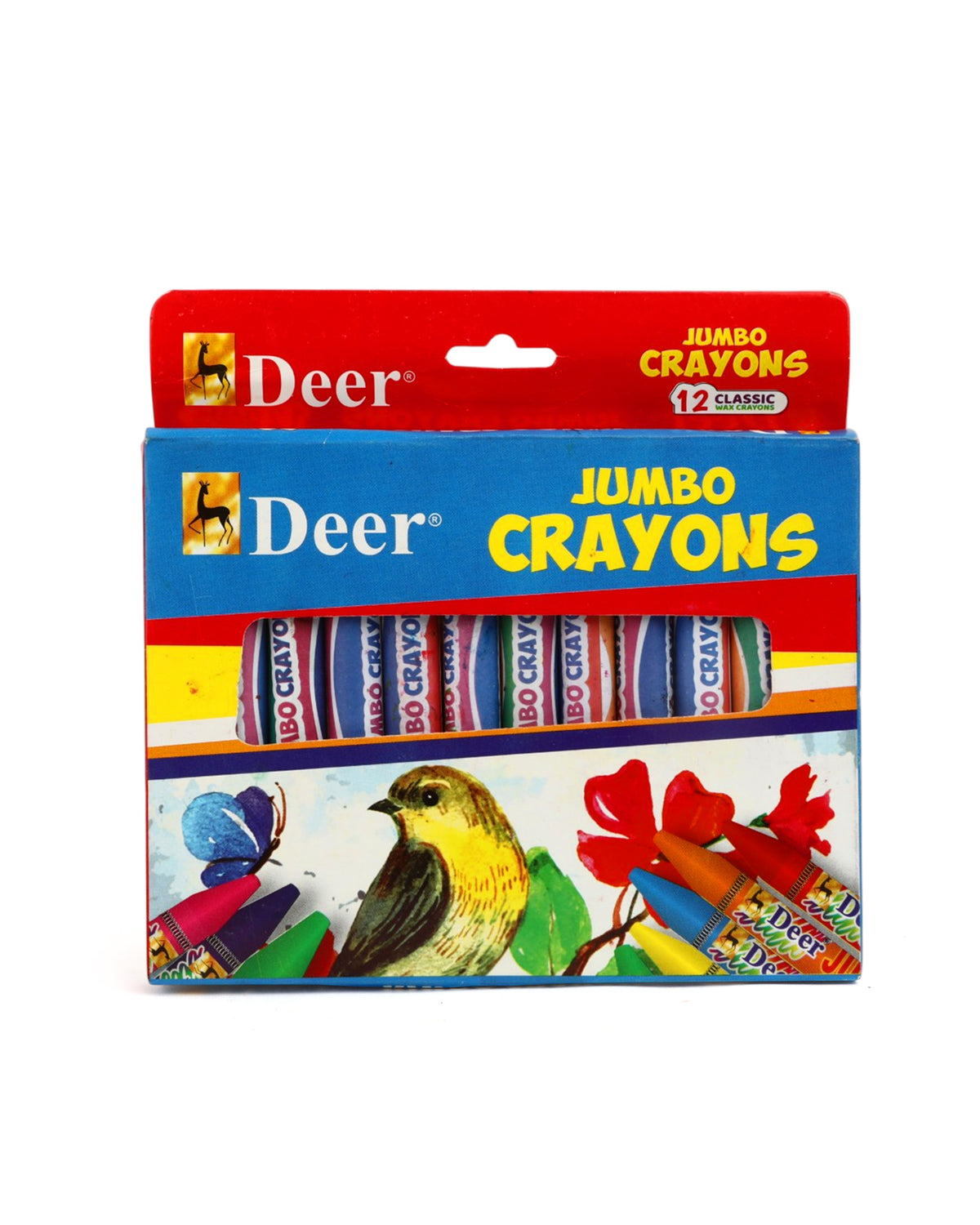 Deer Jumbo Crayons - 12 Pc