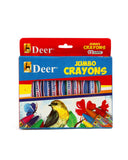 Deer Jumbo Crayons - 12 Pc