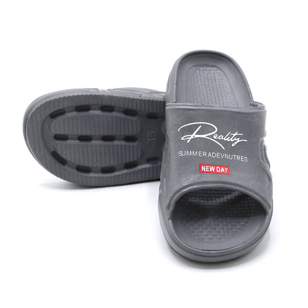 Boys Slider - Grey, Boys Slippers, Chase Value, Chase Value