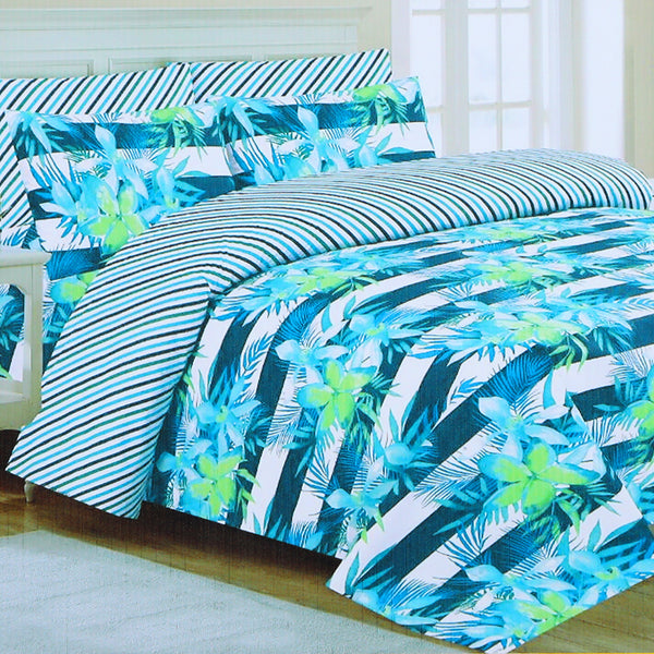 Single Printed  Bed Sheet - Multi Color