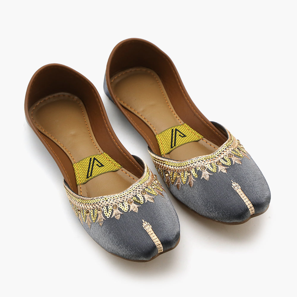 Women's Khussa - Grey, Women Khussa, Chase Value, Chase Value