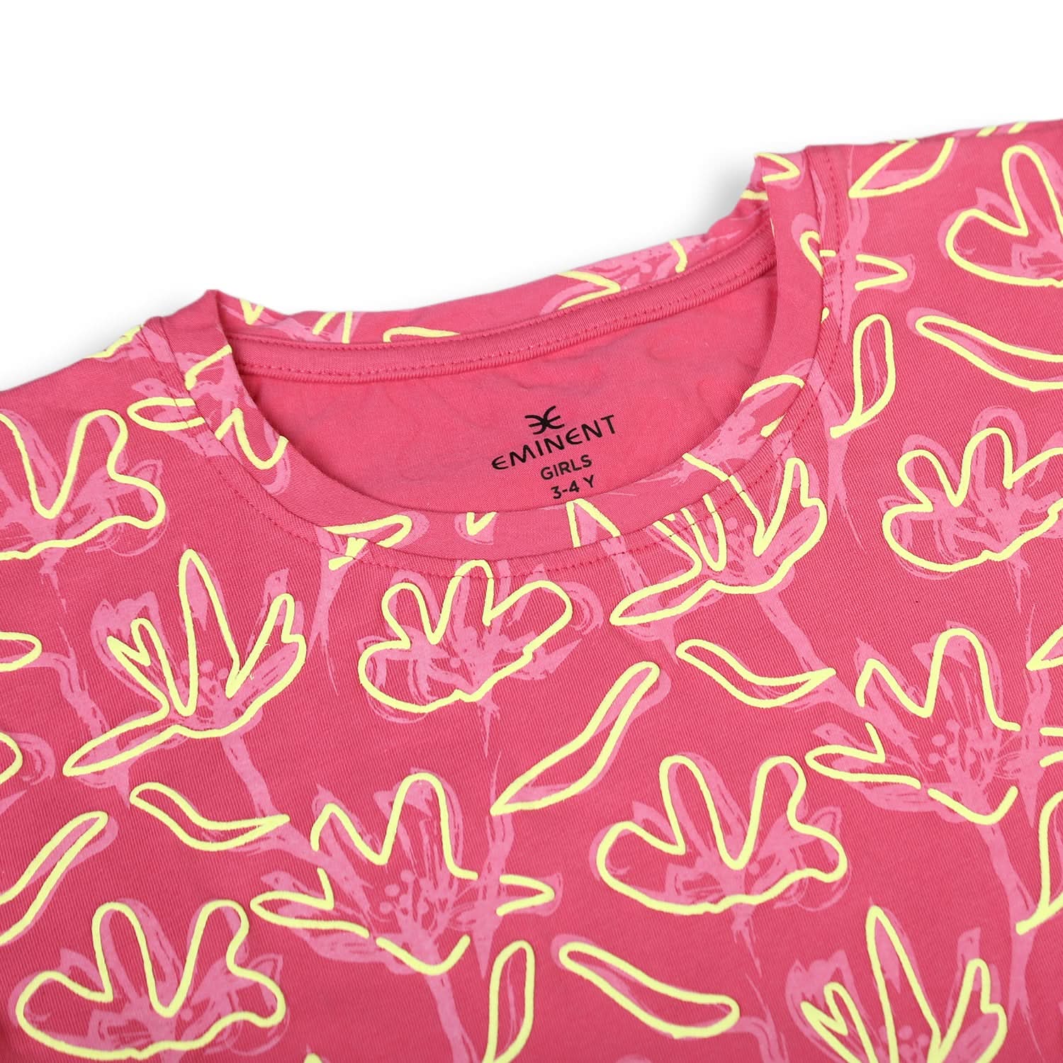 Eminent Girls Half Sleeves T-Shirt - Pink, GirlsT-shirt, Eminent, Chase Value