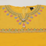 Girls Embroidered Shalwar Suit - Yellow, Girls Shalwar Kameez, Chase Value, Chase Value