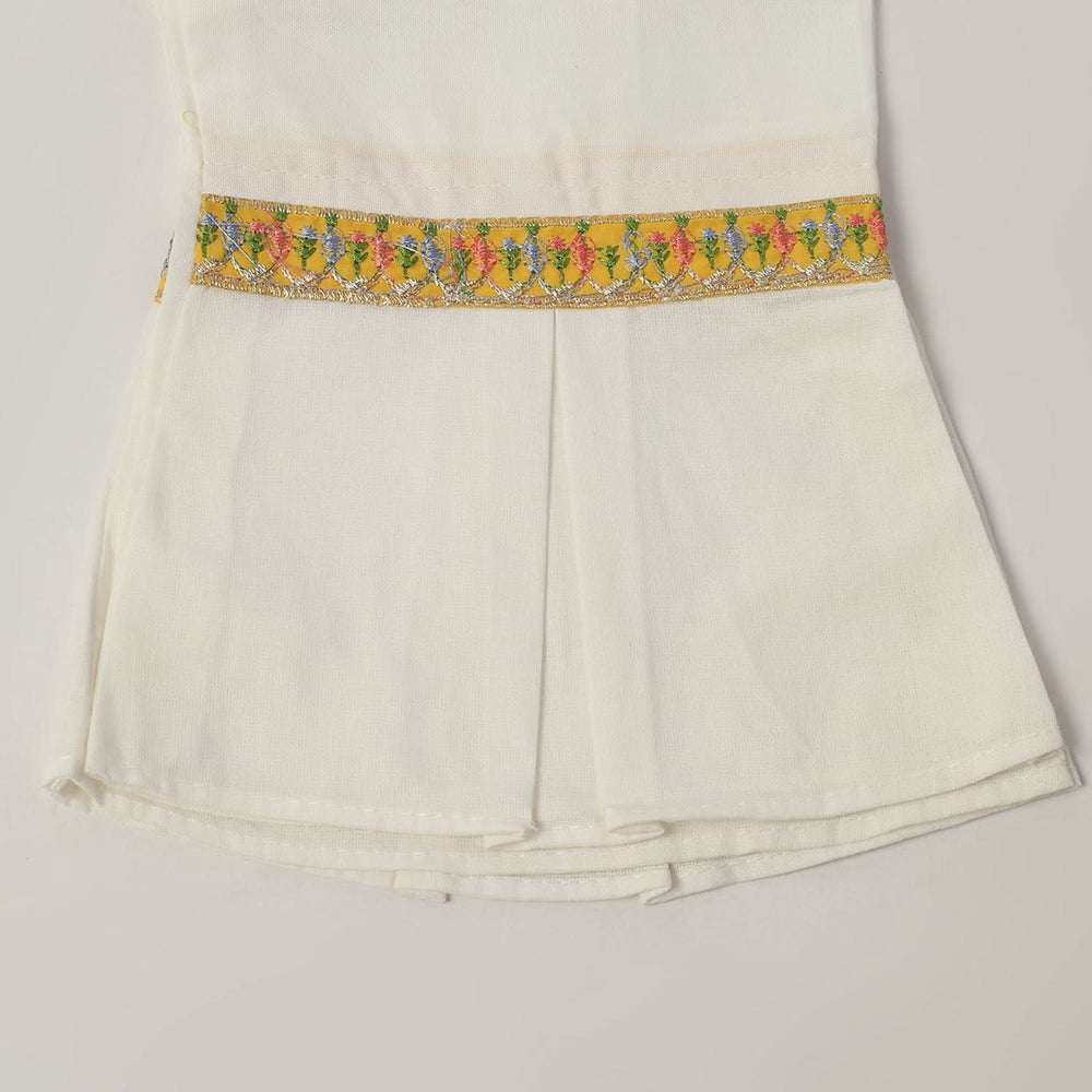 Girls Embroidered Shalwar Suit - Yellow, Girls Shalwar Kameez, Chase Value, Chase Value