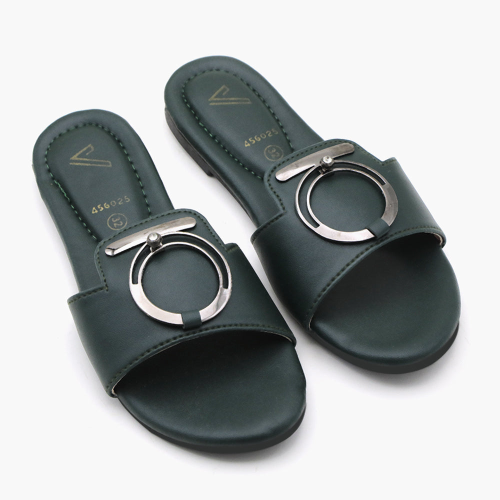 Girls Slipper - Green, Girls Slippers, Chase Value, Chase Value