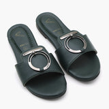 Girls Slipper - Green, Girls Slippers, Chase Value, Chase Value