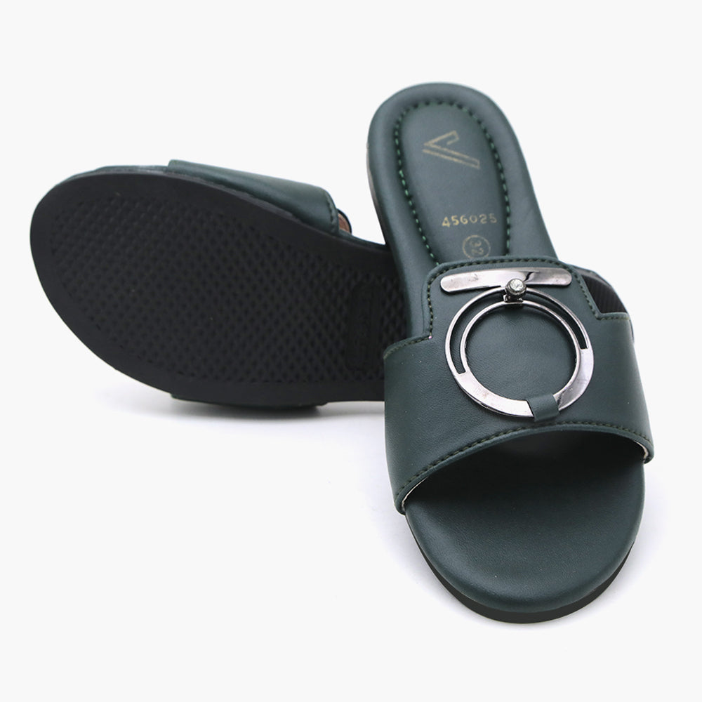 Girls Slipper - Green, Girls Slippers, Chase Value, Chase Value