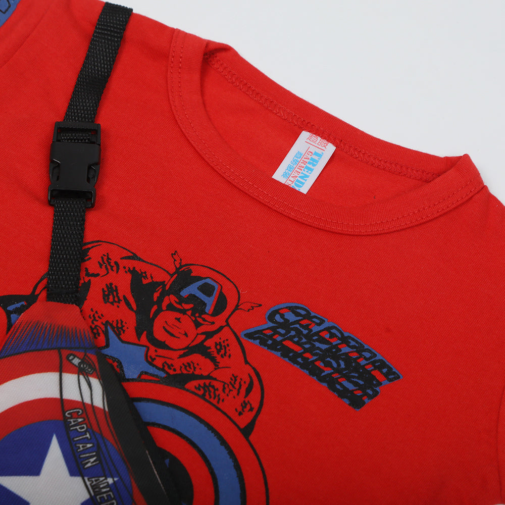 Newborn Boys Half Sleeves Suit - Red, Newborn Boys Sets & Suits, Chase Value, Chase Value