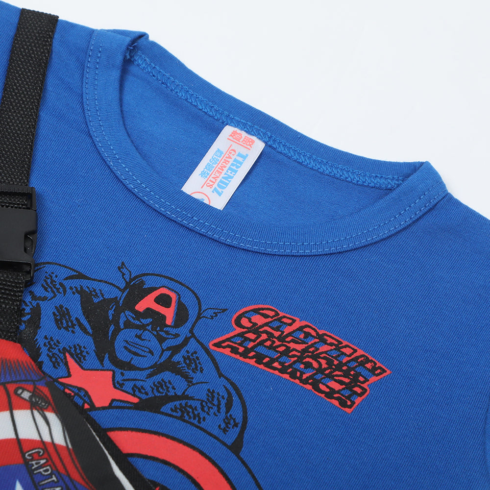 Newborn Boys Half Sleeves Suit - Royal Blue, Newborn Boys Sets & Suits, Chase Value, Chase Value