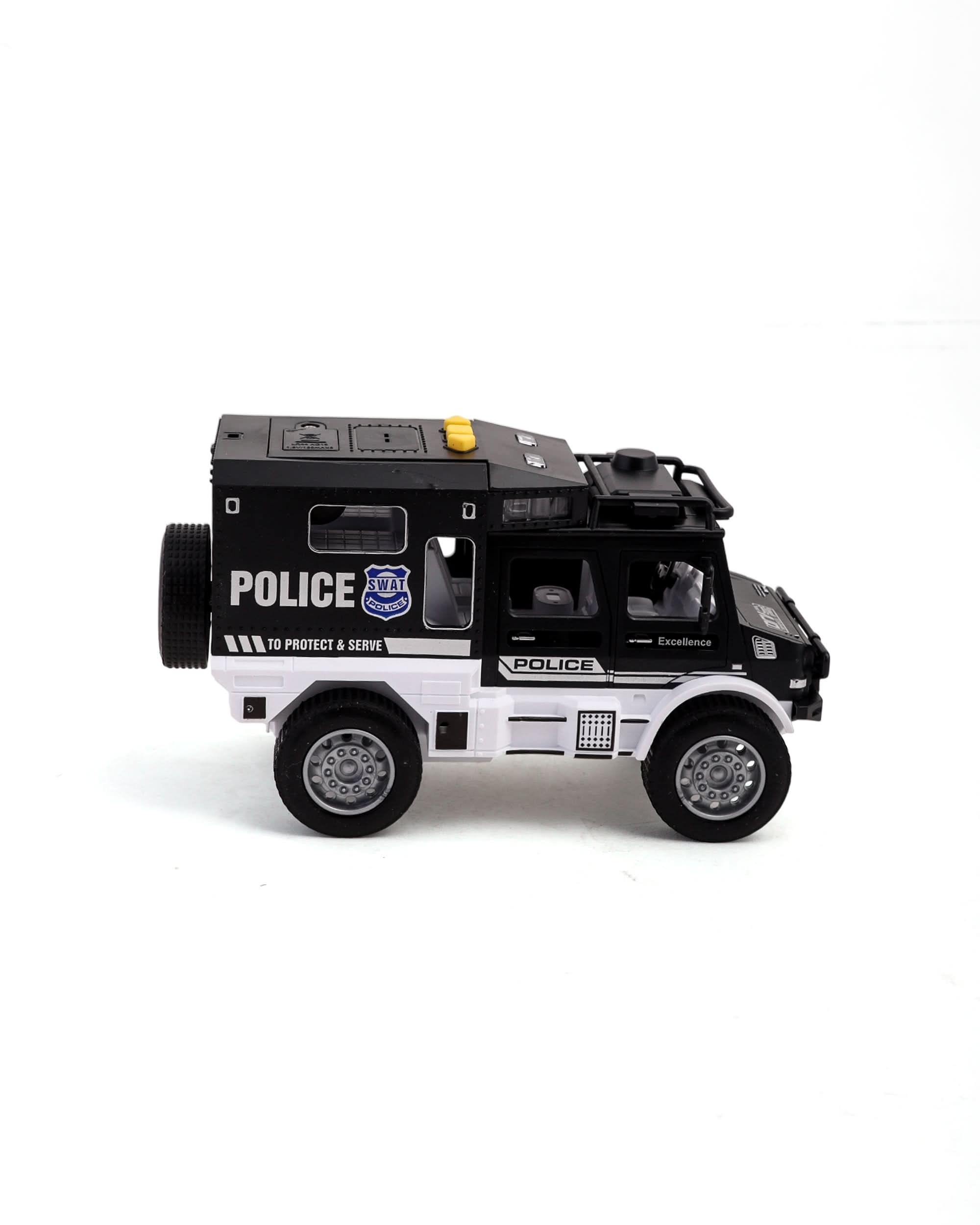 Friction Police Jeep W/Light & Music, Non-Remote Control, Chase Value, Chase Value