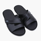 Men's Slipper - Black, Men's Slippers, Chase Value, Chase Value
